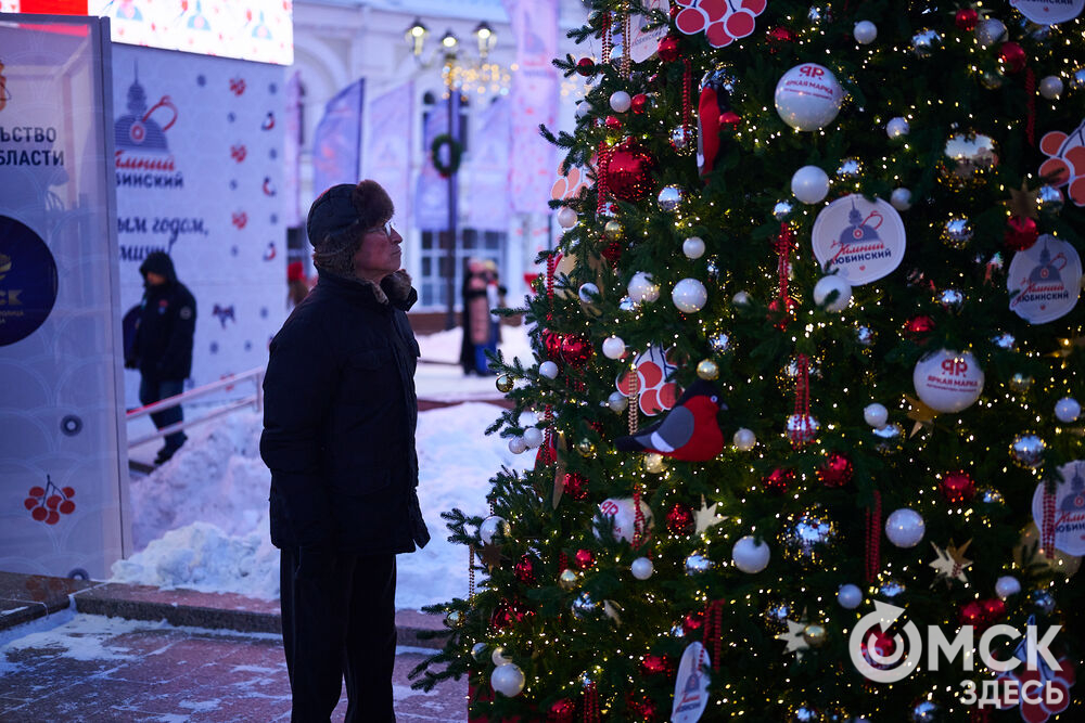 Омичи прогулялись по новым локациям "Зимнего Любинского" (0+) и зажгли в танцах с Кощеем Бессмертным. Фото: Илья Петров