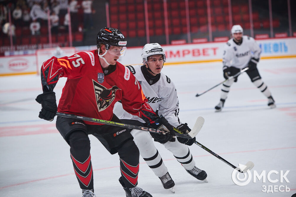 "Омские крылья" одержали победу над "Челметом" в домашнем матче на обновлённом СКК. Фото: Илья Петров