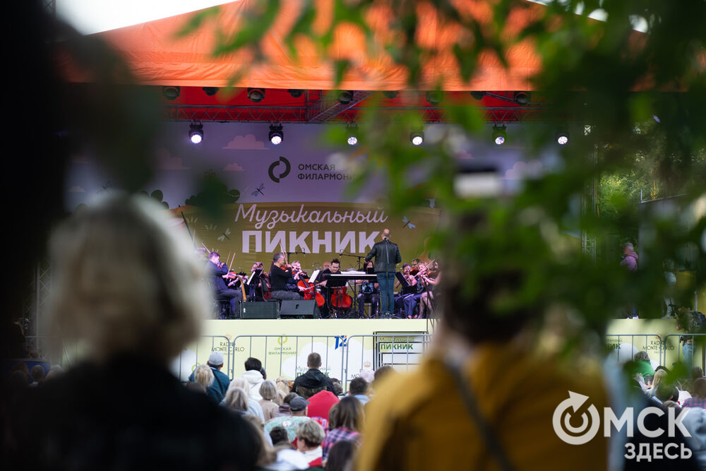 Первый день фестиваля "Музыкальный пикник" состоялся при участии Омского губернаторского камерного оркестра под управлением Григория Вевера. Фото: Елизавета Медведева